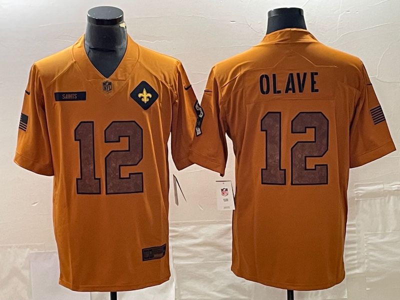 Men New Orleans Saints #12 Olave brown Nike 2023 Salute To Service Limited NFL Jersey->cleveland browns->NFL Jersey